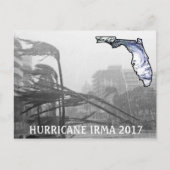 Orkaan Irma Florida 2017 Briefkaart Memorabilia (Voorkant)