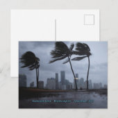 orkaan Irma Miami skyline Briefkaart (Voorkant / Achterkant)