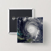 orkaan Isabel 2 Vierkante Button 5,1 Cm (Voorkant /achterkant)