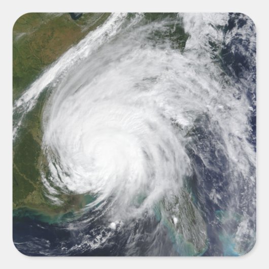 orkaan Ivan Vierkante Sticker (Voorkant)