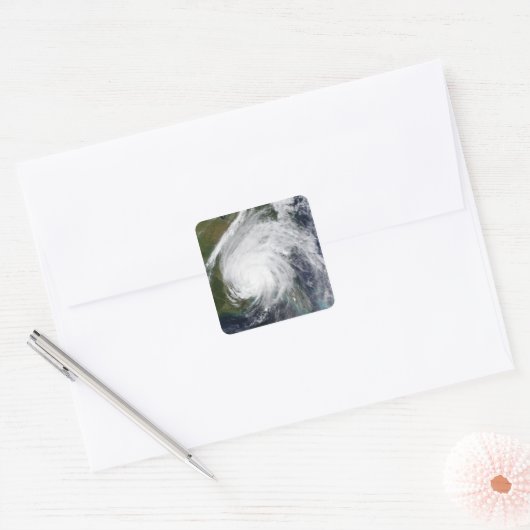 orkaan Ivan Vierkante Sticker (Envelop)