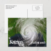 Orkaan Katrina, satelliet-Afbeelding, augustus 200 Briefkaart (Voorkant / Achterkant)