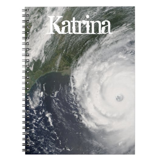 Orkaan Katrina Satellite Afbeelding, augustus 2005 Notitieboek (Voorkant)