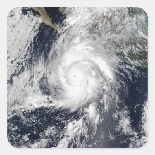 orkaan Kenna 2 Vierkante Sticker (Voorkant)