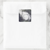 Orkaan Lili 5 Vierkante Sticker (Tas)