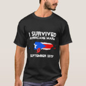 Orkaan Maria Puerto Rico Sterke T-Shirt (Voorkant)