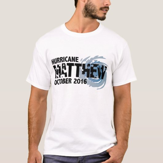 orkaan Matthew oktober 2016 T-shirt (Voorkant)