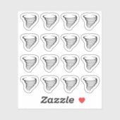 Orkaan Meteorologie Weersverwachting Herinnering Sticker (Vel)