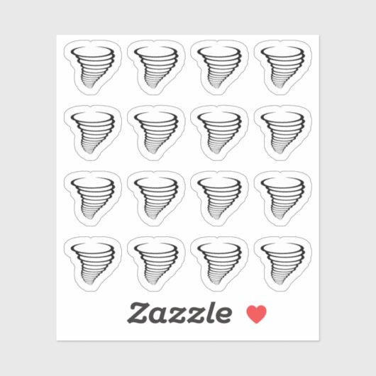 Orkaan Meteorologie Weersverwachting Herinnering Sticker (Vel)