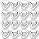 Orkaan Meteorologie Weersverwachting Herinnering Sticker (Voorkant)