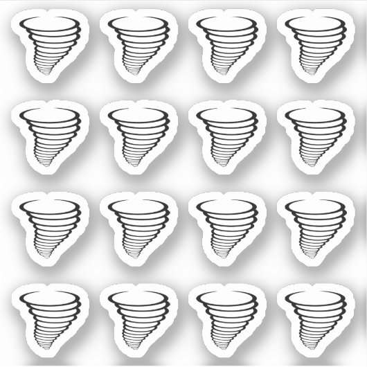 Orkaan Meteorologie Weersverwachting Herinnering Sticker (Voorkant)