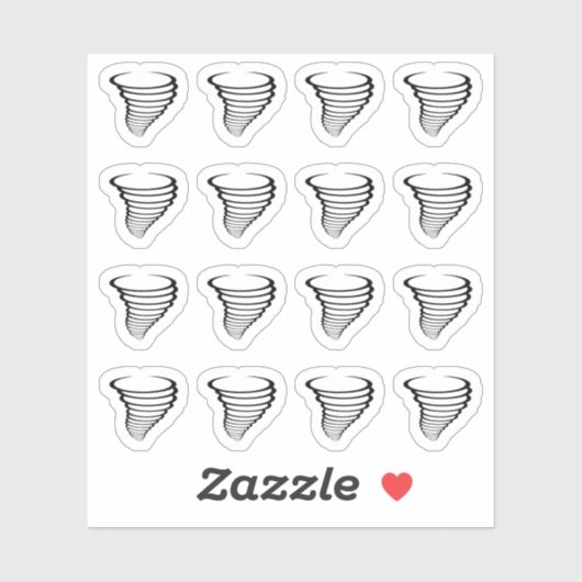 Orkaan Meteorologie Weersvoorspelling Herinnering  Sticker (Vel)