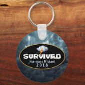 Orkaan Michael 2018 overleefd Sleutelhanger (Voorkant)
