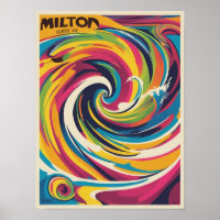 Orkaan Milton 9 oktober 2024 Florida poster