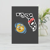 Orkaan Milton Funny Florida Kantoor Space Kaart (Staand voorkant)