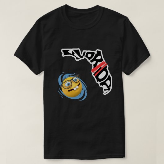 Orkaan Milton Funny Florida Kantoor Space T-shirt (Design voorkant)