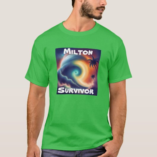 Orkaan Milton Survivor Florida Storm T-shirt (Voorkant)