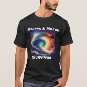 Orkaan Milton Survivor Florida Storm T-shirt (Voorkant)