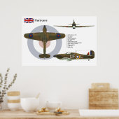 orkaan Mk I 601 Squadron Poster (Keuken)