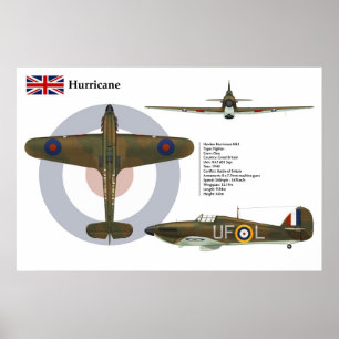 orkaan Mk I 601 Squadron Poster