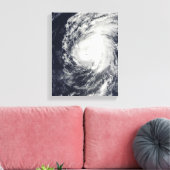 Orkaan Neki ten westen van Hawaii Canvas Afdruk (Insitu (Woonkamer))