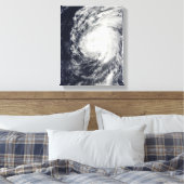 Orkaan Neki ten westen van Hawaii Canvas Afdruk (Insitu (Slaapkamer))