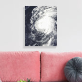 Orkaan Neki ten westen van Hawaii Canvas Afdruk (Insitu (Woonkamer))