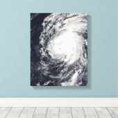 Orkaan Neki ten westen van Hawaii Canvas Afdruk (Insitu (Houten vloer))