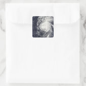 Orkaan Neki ten westen van Hawaii Vierkante Sticker (Tas)