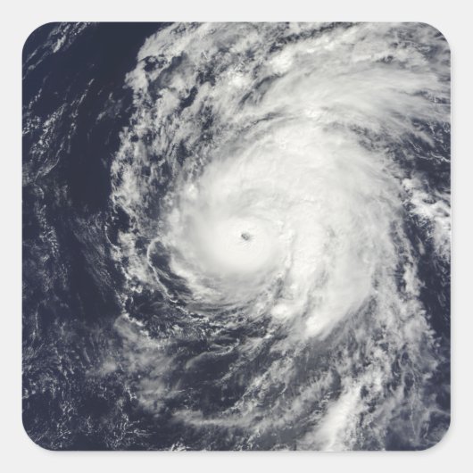 Orkaan Neki ten westen van Hawaii Vierkante Sticker (Voorkant)