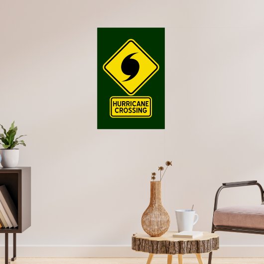 Orkaan Oversteek Poster (Woonkamer 3)