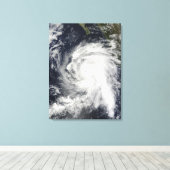 Orkaan Rick ten zuidwesten van Baja California Canvas Afdruk (Insitu (Houten vloer))