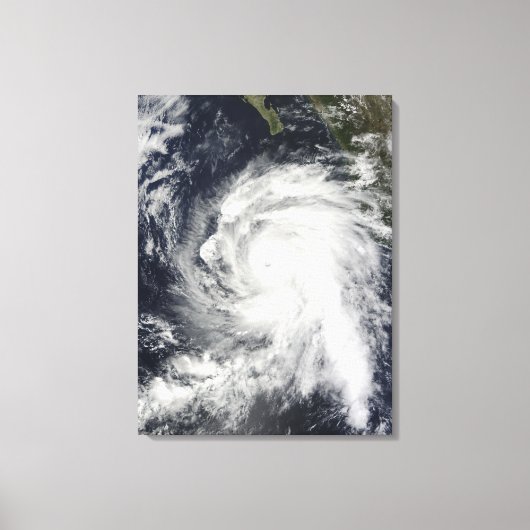 Orkaan Rick ten zuidwesten van Baja California Canvas Afdruk (Voorkant)
