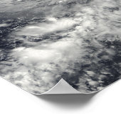 Orkaan Rick ten zuidwesten van Baja California Poster (Hoek)