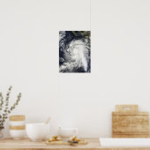 Orkaan Rick ten zuidwesten van Baja California Poster (Keuken)