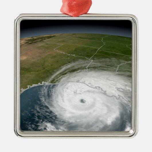 orkaan Rita 2 Metalen Ornament (Voorkant)