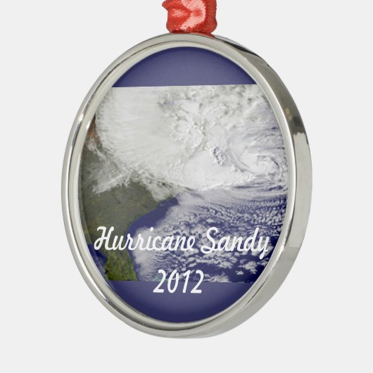 orkaan Sandy 2012 Metalen Ornament (Links)