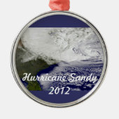 orkaan Sandy 2012 Metalen Ornament (Voorkant)