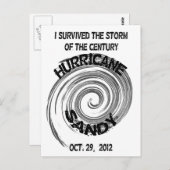 orkaan Sandy Briefkaart (Voorkant / Achterkant)