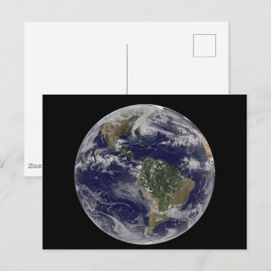 Orkaan Sandy langs de oostkust van de VS. 2 Briefkaart (Voorkant / Achterkant)