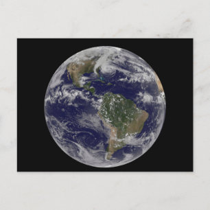 Orkaan Sandy langs de oostkust van de VS. 2 Briefkaart