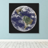 Orkaan Sandy langs de oostkust van de VS. 2 Canvas Afdruk (Insitu (Houten vloer))