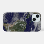 Orkaan Sandy langs de oostkust van de VS. 2 iPhone 15 Case (Achterkant horizontaal)