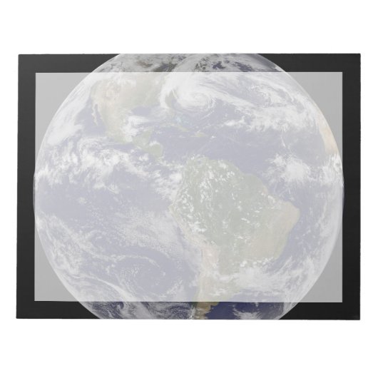 Orkaan Sandy langs de oostkust van de VS. 2 Notitieblok (Voorkant)