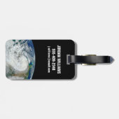 Orkaan Sandy langs de oostkust van de VS. 3 Bagagelabel (Achterkant horizontaal)