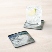 Orkaan Sandy langs de oostkust van de VS. 3 Bier Onderzetter (Rechterzijde)