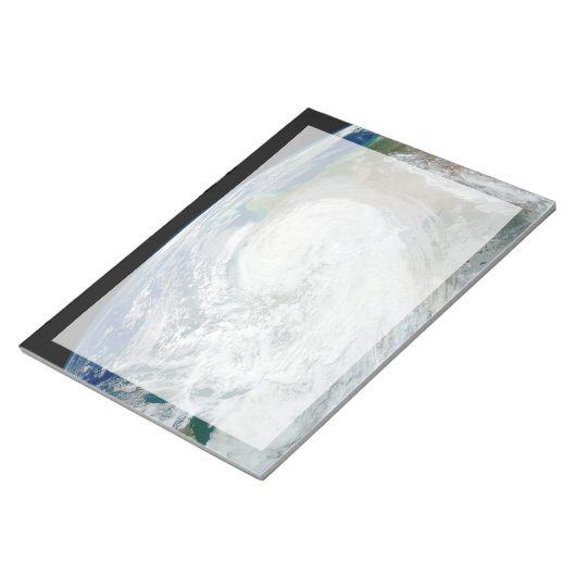 Orkaan Sandy langs de oostkust van de VS. 3 Notitieblok (Schuin)