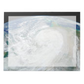 Orkaan Sandy langs de oostkust van de VS. 3 Notitieblok (Voorkant)