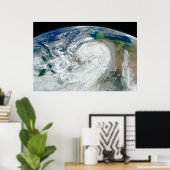 Orkaan Sandy langs de oostkust van de VS. 3 Poster (Thuiskantoor)