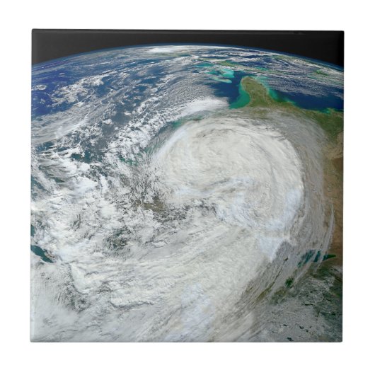 Orkaan Sandy langs de oostkust van de VS. 3 Tegeltje (Voorkant)